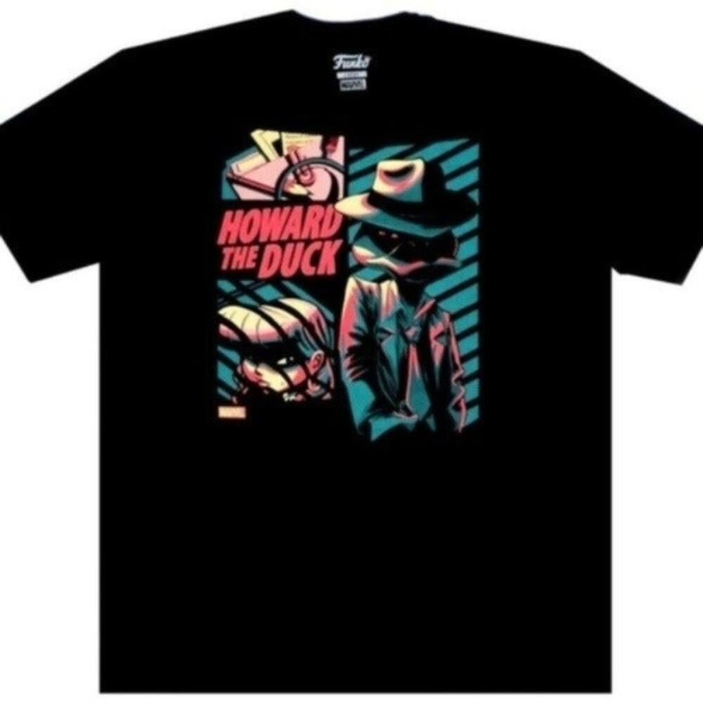 Marvel x Funko Pop Unisex Howard The Duck Graphic Black Shirt